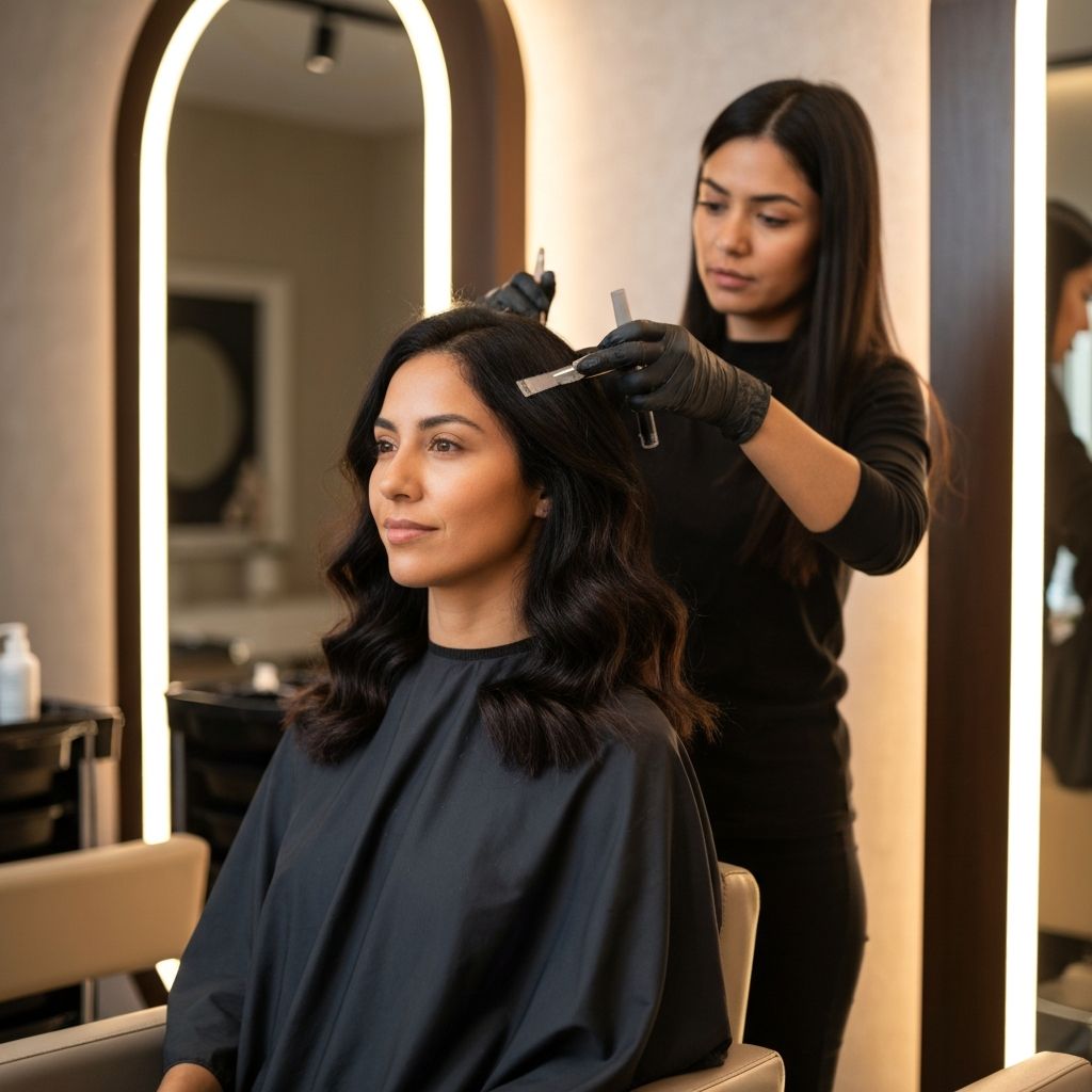 Coloration cheveux salon de beauté Alger